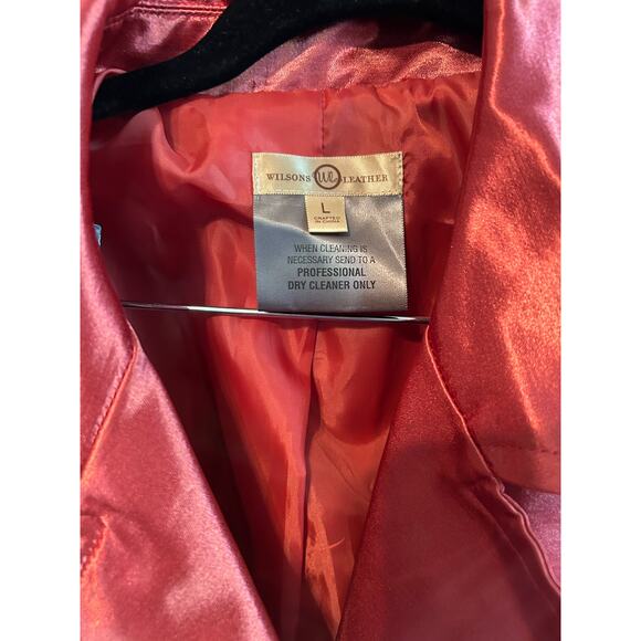 Wilson’s Leather Double Breasted Coat Large NWT - Picture 2 of 5